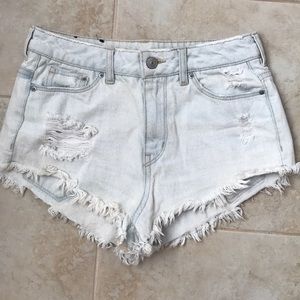 Distressed Jean Shorts